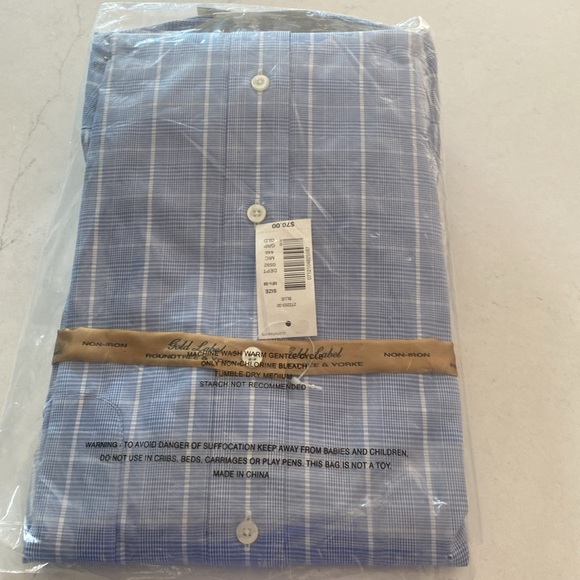 Long Sleeve Mens Dress Shirt 181/2-38 - Picture 2 of 5